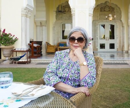 Zeenat Aman enjoys a day off in Jaipur, shops for silver and saris in bustling markets
