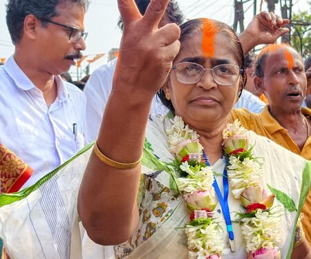 Bengal bypolls counting: BJP candidates heading for massive victory in Nandigram, Rejinagar