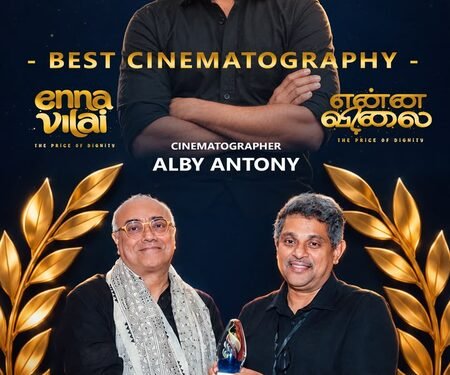 Nimisha Sajayan’s Tamil film ‘Enna Vilai’ wins Award for Best Cinematography at Atlanta Indian Film Festival (AIFF)
