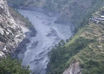 Flash flood in Nepal’s Bhudi Gandaki River washes away dozens of houses