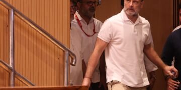 ‘Who are they blackmailing?’: Rahul Gandhi’s dig at BJP-RSS over ‘Epstein-Puri picture’