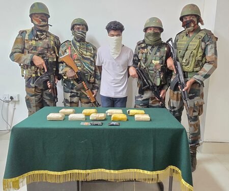 Assam Rifles seize methamphetamine tablets worth over Rs 2 crore in Tripura, one arrested