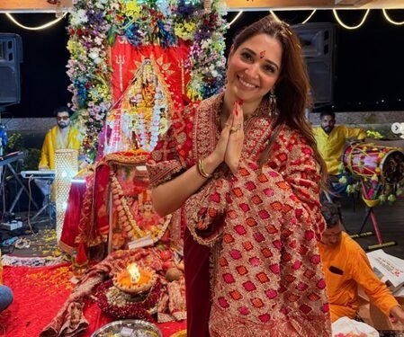 Tamannaah Bhatia celebrates Navratri with ‘Mata Ki Chowki’: Music, prayer and surrender