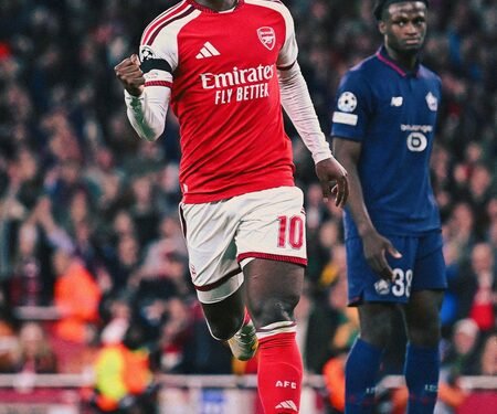 Champions League: Arsenal score three goals in seven minutes to beat Lille