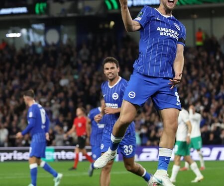 Conference League: Brighton start well 4-0 win over Zalgiris