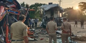 Four killed in head-on collision between sleeper bus and truck in Karnataka
