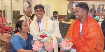 Sailors Manu, Prince feted for winning silver in Asian Games at reception in Ernakulam