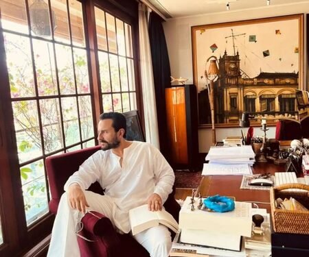 Saif Ali Khan tries to ‘understand the window’s pane’ during his time in the Pataudi library