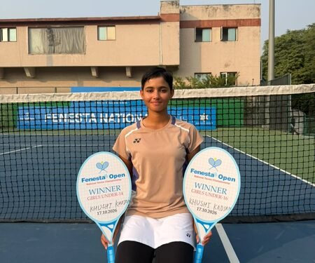 Fenesta Open: Khushi Kadian completes hat-trick by winning U-16 and U-14 singles titles