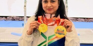 IRS officer Ekta Bishnoi clinches three gold medals at World Masters Classic Powerlifting C’ship