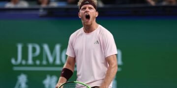 Fokina rallies past Jodar to win first Masters 1000 crown in Shanghai