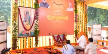 Gujarat CM performs traditional ‘Shastra Puja’, stresses duty and righteous action