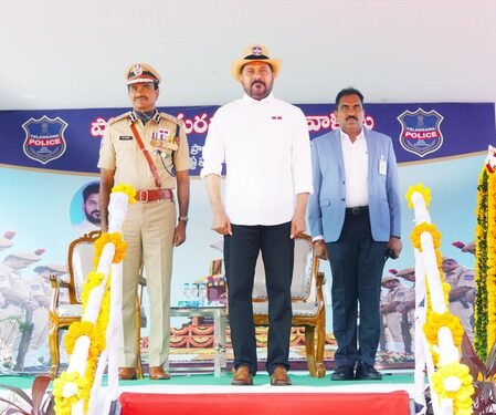 Giving top priority to strengthening police crucial for development, says Telangana CM