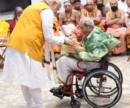 PM Modi expresses grief over demise of Sengol craftsman Vummidi Ethiraj; recalls his contribution to India’s heritage