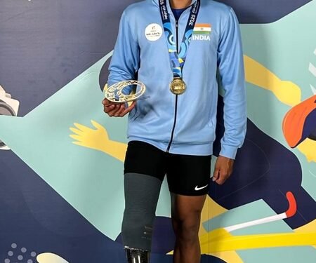 Asian Para Games: Pranav Desai wins bronze in men’s 100m T64