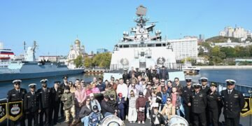 INS Sahyadri departs Vladivostok as India-Russia naval exercise concludes