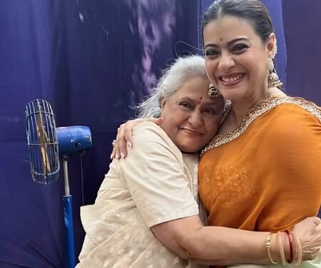 Kajol shares joyful moments with Jaya Bachchan & Tanuja at Durga Puja, Nysa & Yug serve bhog