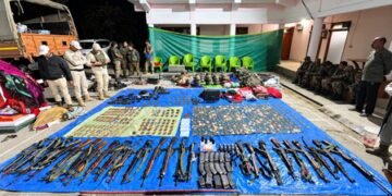 Manipur: Security forces arrest 17 suspected militants, seize large cache of weapons