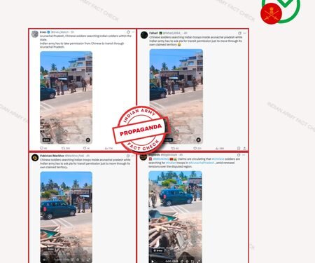 Indian Army debunks claims of Pakistan-linked account about Chinese soldiers in Arunachal