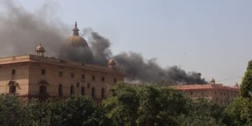 Fire breaks out at North Block in Delhi; blaze doused, no casualties reported