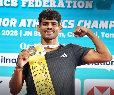 National Jr Athletics: Haryana’s promising thrower Nishchay breaks National U18 discus throw record