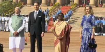Liechtenstein Prince Alois accorded ceremonial welcome at Rashtrapati Bhavan