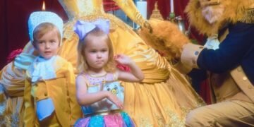 Paris Hilton turns fairytale into reality as she dresses up as Belle, husband Carter Reum as Beast