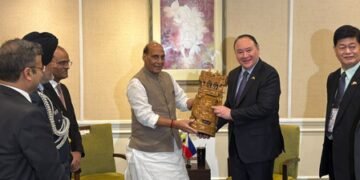 Rajnath Singh meets counterparts from Philippines and South Korea during ASEAN meet