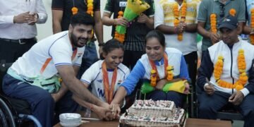 SAI centre Gandhinagar felicitates 2026 Asian Para Games medallists and coaches