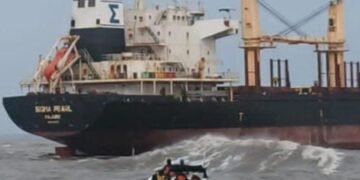Coast Guard rescues 20 crew members from stranded ship off Andhra coast (2nd Lead)