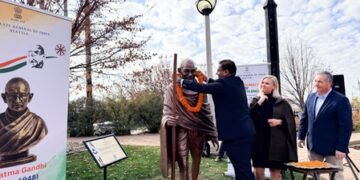 North Dakota unveils its first Mahatma Gandhi statue