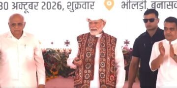 PM Modi launches projects worth over Rs 14,000 crore in Gujarat, flags off two trains