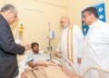 Amit Shah Meets Injured Durga Puja Devotees at Kolkata Hospital