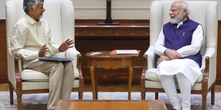 Chandrababu Naidu meets PM Modi, seeks support for Godavari Pushkaralu 2027