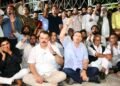 Rahul, Priyanka’s detention: MP Congress protests outside EC office in Bhopal