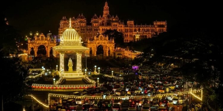 Mysuru Dasara: Cultural City Glows with Colourful Illuminations