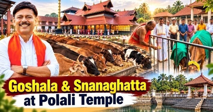 Polali temple goshala project clears tender stage, construction to begin soon; MLA Rajesh Naik