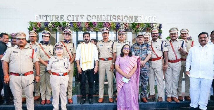 Telangana CM Revanth Reddy Inaugurates Future City Police Commissionerate